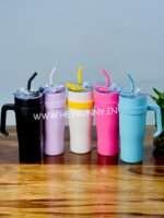 Insulated Tumbler with Handle and Straw 1.2L