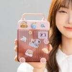 Suitcase Sipper/Trolley Bottle with Stickers 450ml